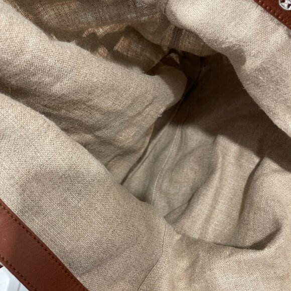 Celine Hemp Floral Leather Tote (133122) - Picture 7 of 8